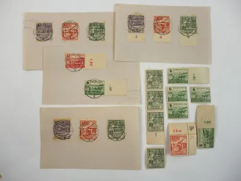 Briefmarken Sachsen Bodenreform teils gestempelt und postfrisch