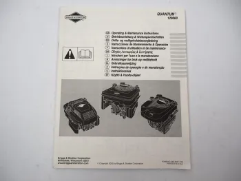 Briggs & Stratton 120000 Quantum Motor Betriebsanleitung Operating 07/2005