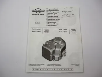 Briggs & Stratton 290000 300000 350000 380000 Vanguard Motor Betriebsanleitung