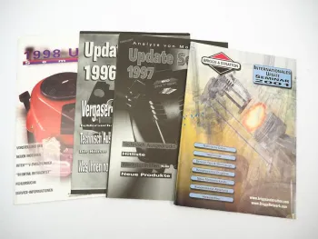 Briggs & Stratton 4x Zeitschrift Update Seminar mit Neuerungen 1996 - 2001