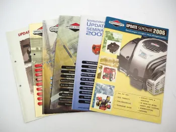 Briggs & Stratton 6x Zeitschrift Update Seminar mit Neuerungen 1999 - 2006