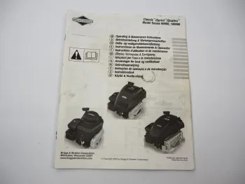Briggs & Stratton 90000 100000 Classic Sprint Quattro Motor Betriebsanleitung 05