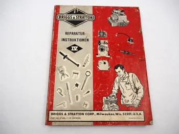 Briggs & Stratton Einzylinder Viertakt Motor Werkstatthandbuch Reparatur 1981