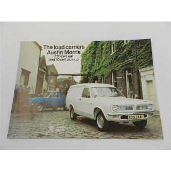 British Leyland UK Cars Austin Morris Van Pickup Prospekt Brochure 1975