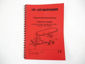 BSL Strautmann Verti-Mix Futtermischwagen Betriebsanleitung Wartung 2013