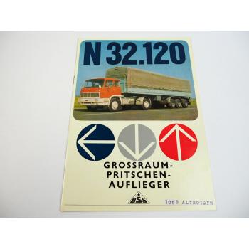 BSS N 32.120 Sattauflieger für Tatra NT 813 4x4 LKW Prospekt ca 1970