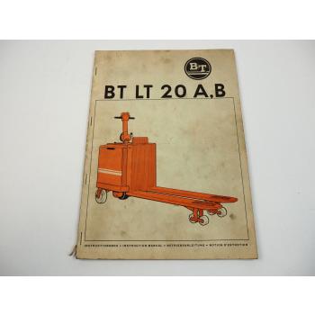 BT LT20 A B Stapler Hubwagen Betriebssanleitung Ersatzteilliste