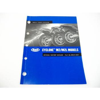 Buell Cyclone M2 M2L Parts Catalog 2002 Official Factory Catalog
