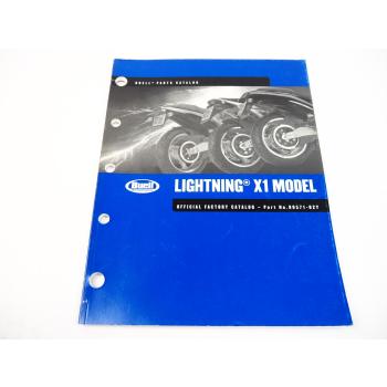 Buell Lightning Model X1 Parts Catalog 2002 Official Factory Catalog