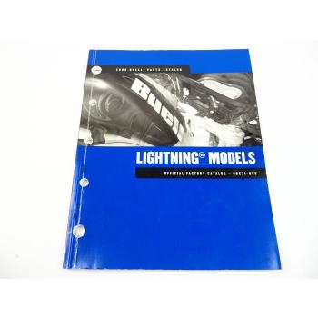 Buell Lightning Model XB9SX 12R S X Ss Scg STT Parts Catalog 2008