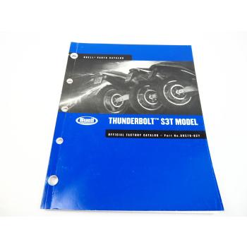 Buell Thunderbolt S3T Spare Parts List Catalog 2002 Official Factory Catalog