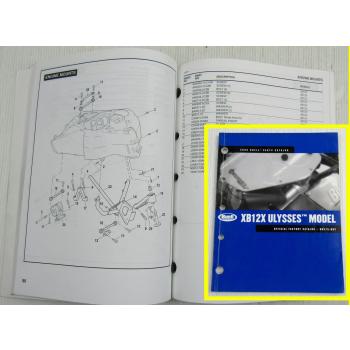 Buell XB12X Ulysses Model Code DX Spare Parts List Catalog 2006