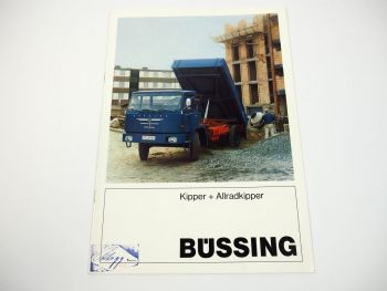 Büssing BS11K BS14K Commodore Burglöwe SAK Kipper Allradkipper Prospekt 1967
