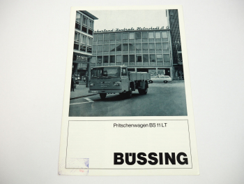 Büssing BS11LT Pritschenwagen LKW Prospekt 1967