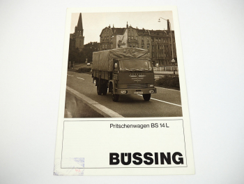 Büssing BS14L Pritschenwagen LKW Prospekt 1968