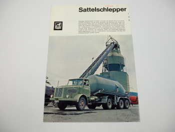 Büssing Burglöwe Commodore Sattelschlepper LKW Prospekt 1964