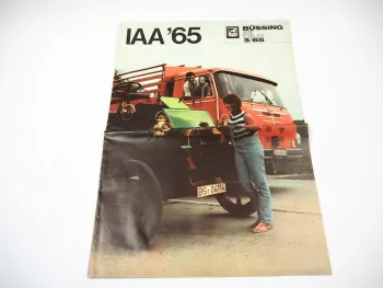 Büssing im Bild IAA ´65 LKW Commodore U Omnibusse Zeitschrift 03/1965