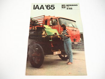 Büssing im Bild Kundenzeitschrift LKW Bus Prospekt Nr.3 1965 IAA