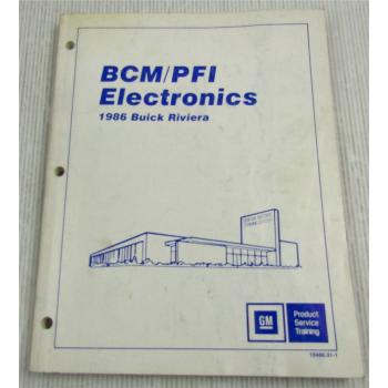 Buick Riviera Coupe BCM PFI Electronic Diagnostic 1986 Product Service Training