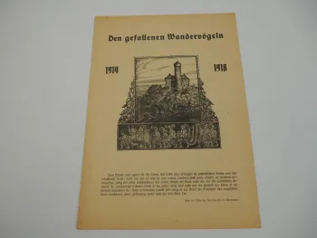 Bund der Wandervögel Gedenkschrift Burg Ludwigstein 1933