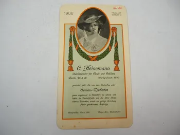 C. Heinemann Damenmode 1906 Berlin Markgrafenstrasse Prospekt