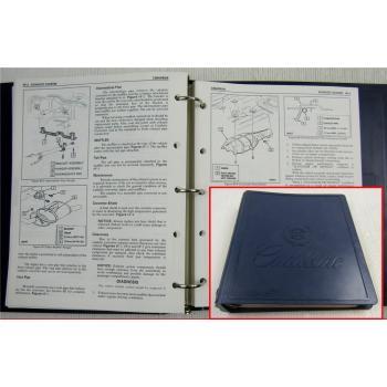 Cadillac Cimarron Service Manual Information 1985