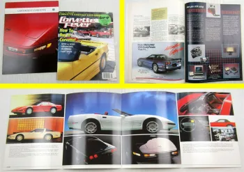 Car Magazine Corvette Fever 09/1989 + Prospekt GM Chevrolet Corvette wohl 90er