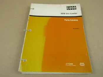 Case 1818 Uni Loader Parts Catalog List Ersatzteilliste in englisch 6/1988