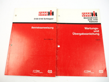 Case 5130 5140 Schlepper Betriebsanleitung 1990 Wartungsanleitung