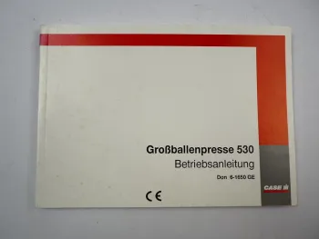 Case 530 Großballenpresse Betriebsanleitung Bedienungsanleitung Wartung 1997