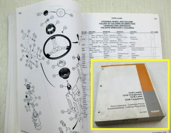 Case 721B Lader Loader Ersatzteilkatalog Parts Catalogue 2000