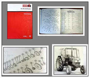 Case 740 840 940 Traktor Ersatzteilkatalog Parts Catalog 1990
