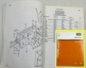 Case 821B Lader Ersatzteilliste Catalogue Pieces Spare Parts List 09/1993