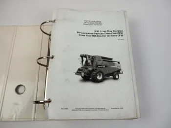 Case CF80 Mähdrescher Ersatzteilkatalog Parts Catalogue 2000