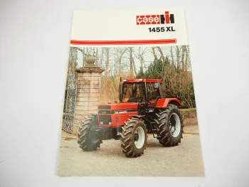 Case IH 1455XL Allrad Traktor Schlepper Prospekt 1980er Jahre