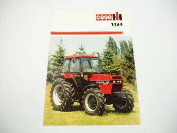 Case IH 1494 Allrad Traktor Schlepper Prospekt 1980er Jahre