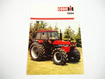 Case IH 1594 Allrad Traktor Schlepper Prospekt 1980er Jahre