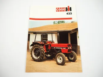 Case IH 433 Traktor Schlepper Prospekt 1980er Jahre