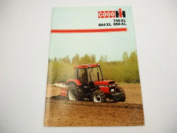 Case IH 745XL 844XL 856XL Traktor Schlepper Prospekt 1980er Jahre