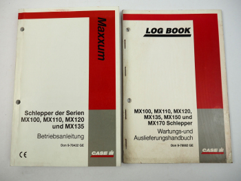 Case MX100 MX110 MX120 MX135 Betriebsanleitung Wartung Auslieferungsbuch 1998