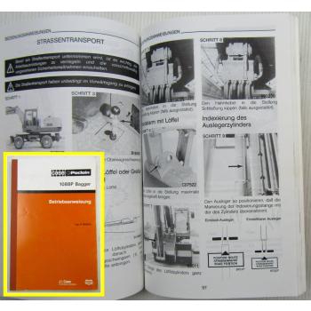 Case Poclain 1088 P2A P2AL Bagger Betriebsanleitung Bedienung Wartung 1989