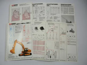 Case Poclain 1288 CK NLC LC Raupenbagger Pelles Hydrauliques Prospekt 1994