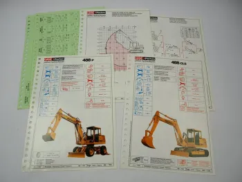 Case Poclain 488 CLS P Bagger Pelles Hydrauliques Prospekt 1994