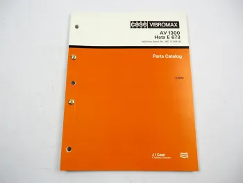 Case Vibromax AV1300 Rüttelplatte mit Hatz Motor Parts Catalog Ersatzteilliste