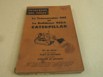 CAT Caterpillar 955 955A Bulldozer Parts List Ersatzteilliste in englisch