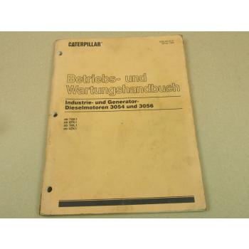 Caterpillar 3054 3056 Industrie Motor Betriebsanleitung Bedienungsanleitung 1994