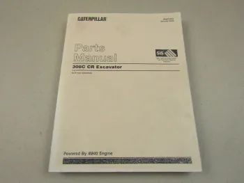 Caterpillar 308C CR Excavator Parts book Manual Ersatzteilliste 1/2002