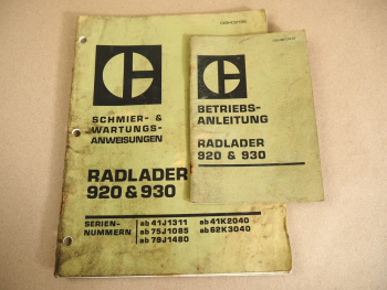 Caterpillar 920 930 Radlader Betriebsanleitung Schmierung Wartung