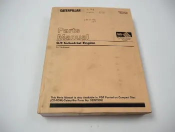 Caterpillar C-9 Industrial Engine Parts Manual 2002