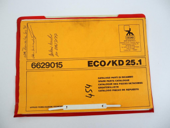 Cesab Eco KD25.1 Gabelstapler Ersatzteilliste Parts List 1988
